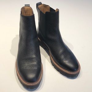 Madewell Eve Chelsea true black leather boots- size 9